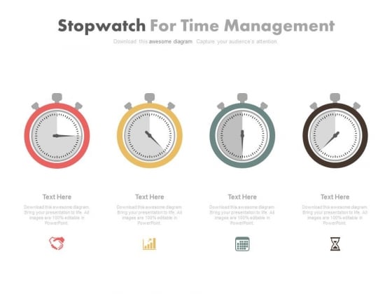 Dashboard Diagram For Time Management Powerpoint Slides