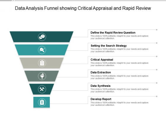 Data Analysis Funnel Showing Critical Appraisal And Rapid Review Ppt PowerPoint Presentation Slides Tips Data Analysis Funnel Showing Critical Appraisal And Rapid Review Ppt PowerPoint Presentation Slides Tips