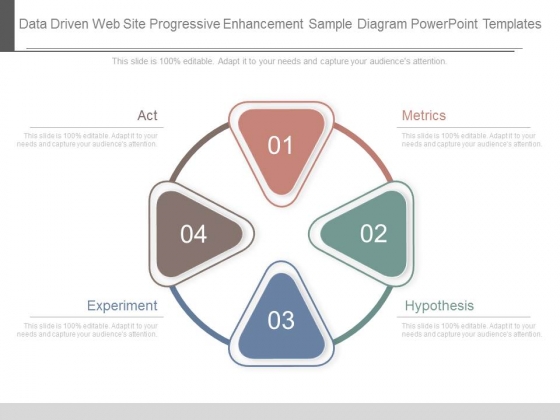 Data Driven Web Site Progressive Enhancement Sample Diagram Powerpoint Templates