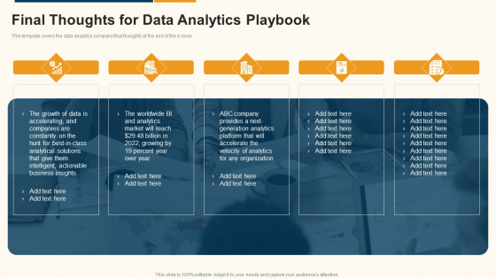 Data Interpretation And Analysis Playbook Final Thoughts For Data Analytics Playbook Graphics PDF Data Interpretation And Analysis Playbook Final Thoughts For Data Analytics Playbook Graphics PDF