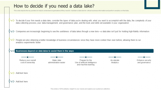 Data Lake Implementation How To Decide If You Need A Data Lake Professional PDF