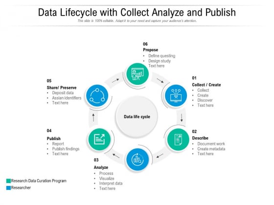 Data Lifecycle With Collect Analyze And Publish Ppt PowerPoint Presentation Professional Infographics PDF Data Lifecycle With Collect Analyze And Publish Ppt PowerPoint Presentation Professional Infographics PDF