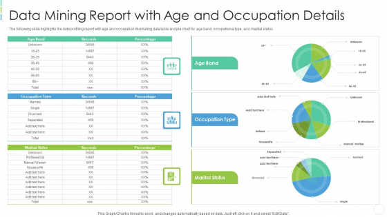 Data Mining Report With Age And Occupation Details Background PDF