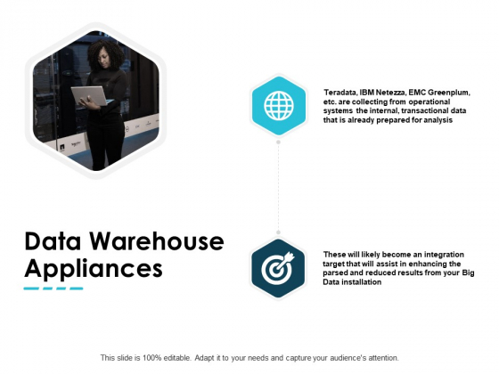 Data Warehouse Appliances Arrows Ppt PowerPoint Presentation Portfolio Model