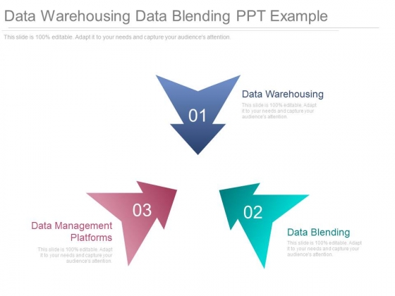 Data Warehousing Data Blending Ppt Example