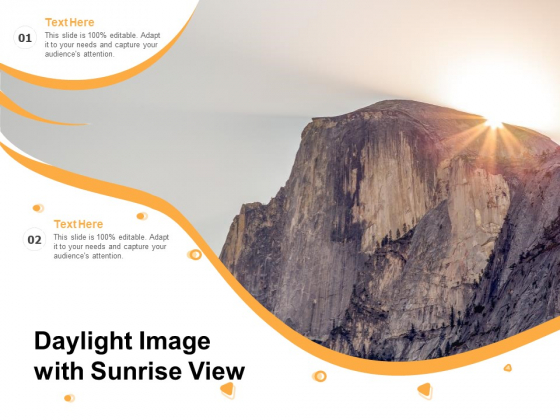 Daylight Image With Sunrise View Ppt PowerPoint Presentation File Images PDF