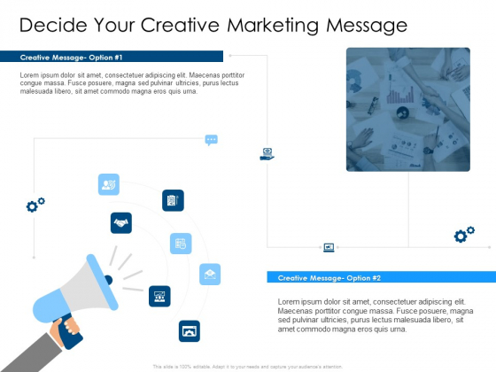 Decide Your Creative Marketing Message Mockup PDF