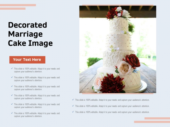 Decorated Marriage Cake Image Ppt PowerPoint Presentation Outline Ideas PDF Decorated Marriage Cake Image Ppt PowerPoint Presentation Outline Ideas PDF