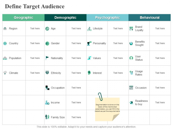 Define Target Audience Geographic Ppt PowerPoint Presentation Model Objects