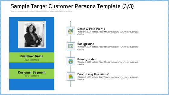 Definitive Guide Creating Content Strategy Sample Target Customer Persona Template Designs PDF
