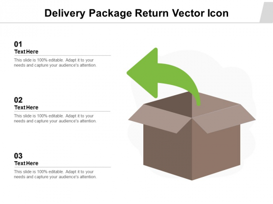 Delivery Package Return Vector Icon Ppt PowerPoint Presentation File Vector PDF