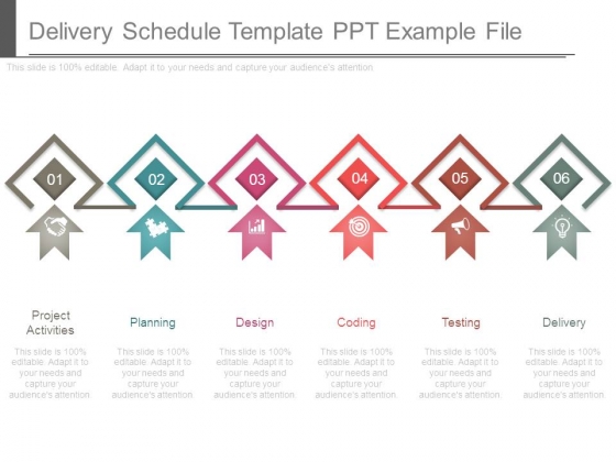 Delivery Schedule Template Ppt Example File