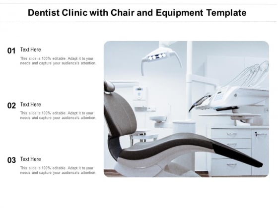 Dentist Clinic With Chair And Equipment Template Ppt PowerPoint Presentation Slides Graphics PDF