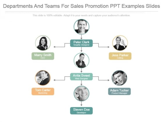 Departments And Teams For Sales Promotion Ppt Examples Slides Departments And Teams For Sales Promotion Ppt Examples Slides