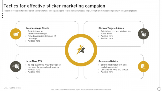 Deriving Leads Through Traditional Tactics For Effective Sticker Marketing Campaign Designs PDF