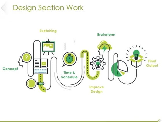 Design Section Work Ppt PowerPoint Presentation Portfolio Graphics