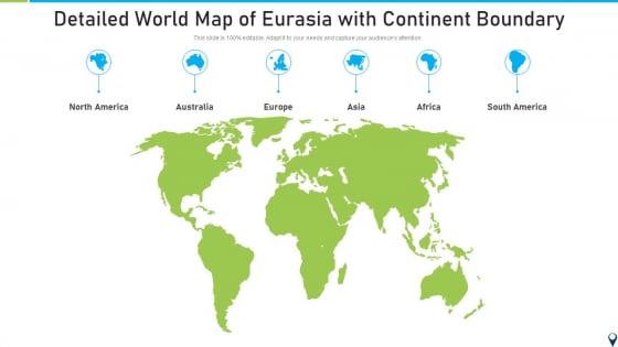 Detailed World Map Of Eurasia With Continent Boundary Summary PDF