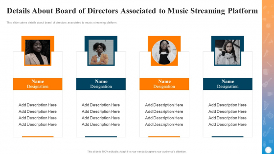 Details About Board Of Directors Associated To Music Streaming Platform Themes PDF Details About Board Of Directors Associated To Music Streaming Platform Themes PDF