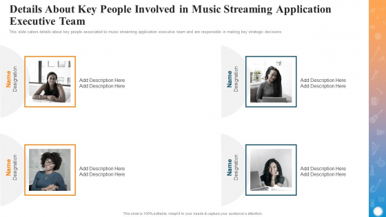 Details About Key People Involved In Music Streaming Application Executive Team Slides PDF Details About Key People Involved In Music Streaming Application Executive Team Slides PDF
