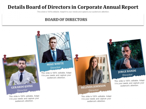 Details Board Of Directors In Corporate Annual Report Ppt PowerPoint Presentation File Gallery PDF Details Board Of Directors In Corporate Annual Report Ppt PowerPoint Presentation File Gallery PDF