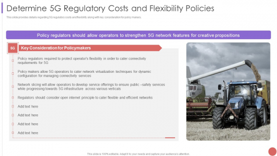 Determine 5G Regulatory Costs And Flexibility Policies Summary PDF