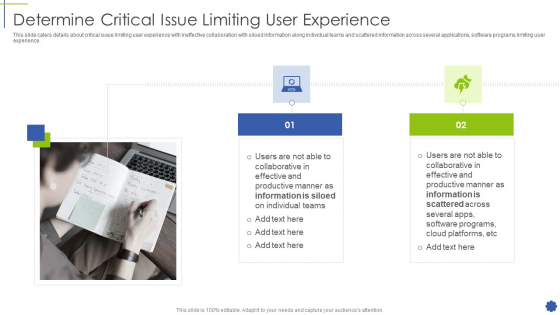 Determine Critical Issue Limiting User Experience Portrait PDF