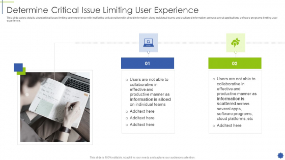 Determine Critical Issue Limiting User Experience Portrait PDF Determine Critical Issue Limiting User Experience Portrait PDF