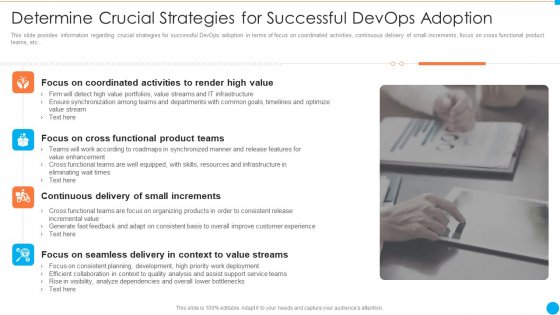 Determine Crucial Strategies For Successful Devops Adoption IT Infrastructure By Executing Devops Approach Background PDF Determine Crucial Strategies For Successful Devops Adoption IT Infrastructure By Executing Devops Approach Background PDF