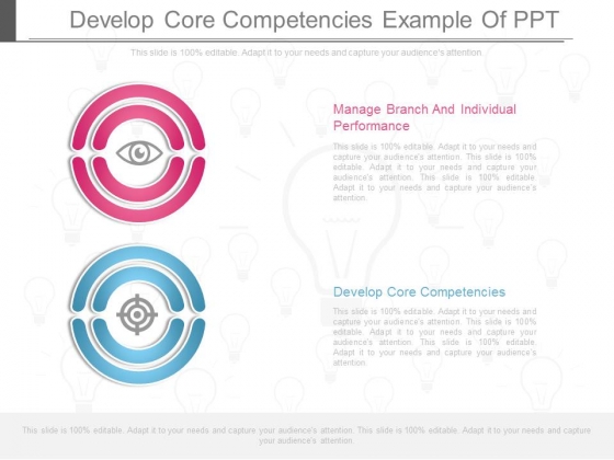 Develop Core Competencies Example Of Ppt
