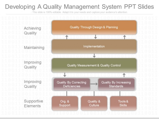 Developing A Quality Management System Ppt Slides Developing A Quality Management System Ppt Slides