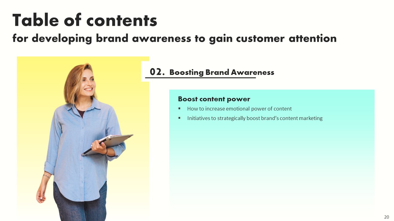 Developing Brand Awareness To Gain Customer Attention Ppt PowerPoint Presentation Complete Deck With Slides downloadable designed