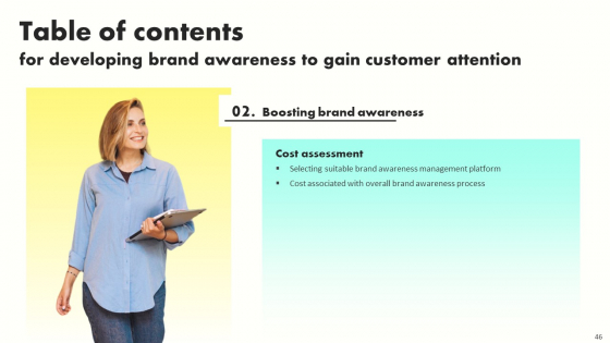 Developing Brand Awareness To Gain Customer Attention Ppt PowerPoint Presentation Complete Deck With Slides images professional
