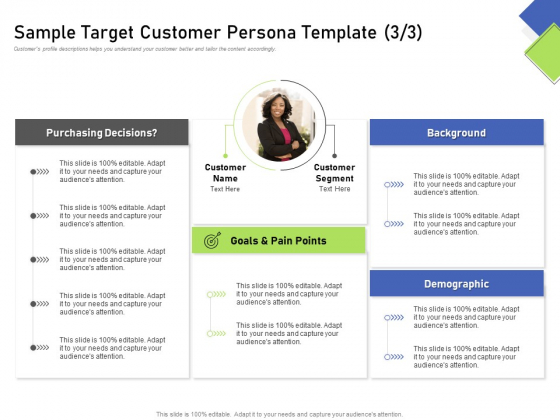 Developing_Content_Mapping_Strategy_Sample_Target_Customer_Persona_Template_Goals_Ppt_Visual_Aids_Files_PDF_Slide_1