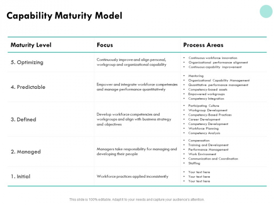 Developing Employee Competency Capability Maturity Model Ppt Summary Professional PDF