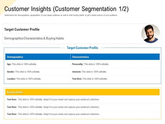 Developing Market Positioning Strategy Customer Insights Customer Segmentation Age Background PDF
