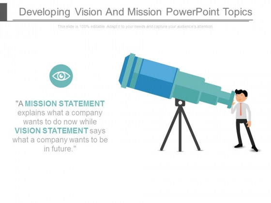 Developing Vision And Mission Powerpoint Topics Developing Vision And Mission Powerpoint Topics