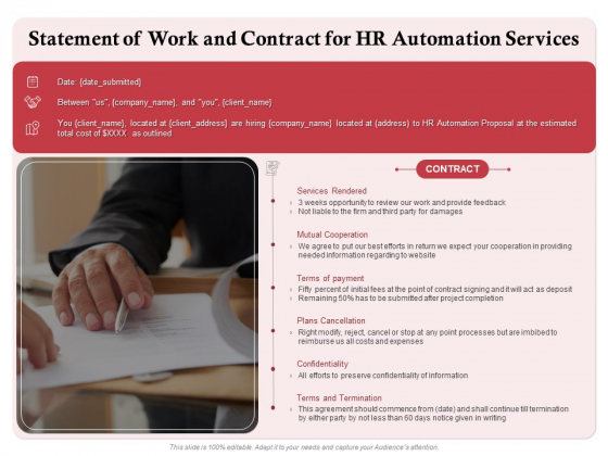 Development And Implementation Statement Of Work And Contract For HR Automation Services Topics PDF Development And Implementation Statement Of Work And Contract For HR Automation Services Topics PDF