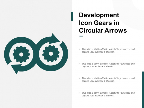 Development Icon Gears In Circular Arrows Ppt PowerPoint Presentation Summary Graphics Development Icon Gears In Circular Arrows Ppt PowerPoint Presentation Summary Graphics