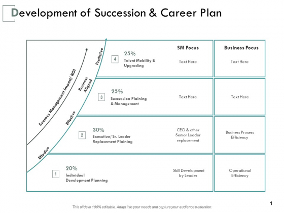 Development Of Succession And Career Plan Ppt PowerPoint Presentation Templates