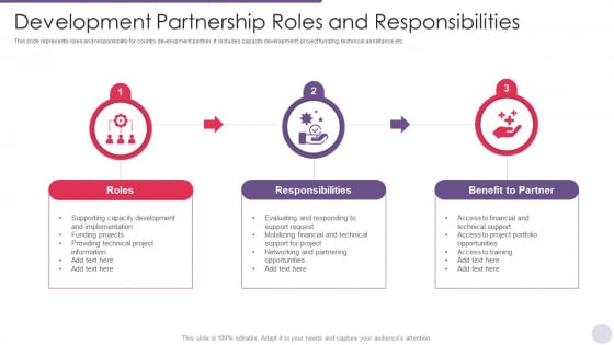 Development Partnership Roles And Responsibilities Professional PDF