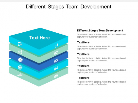 Different Stages Team Development Ppt PowerPoint Presentation Portfolio Graphics Cpb