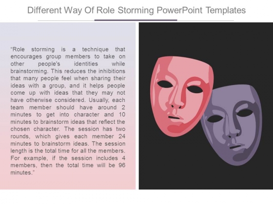 Different Way Of Role Storming Powerpoint Templates Different Way Of Role Storming Powerpoint Templates