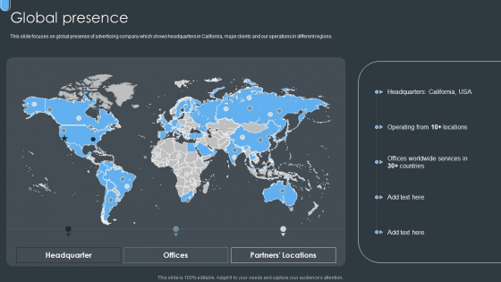 Digital Ad Marketing Services Company Profile Global Presence Summary PDF Digital Ad Marketing Services Company Profile Global Presence Summary PDF