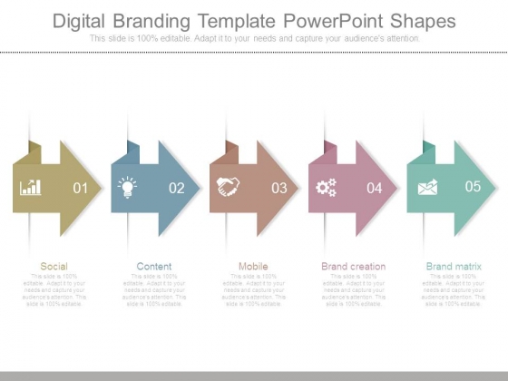 Digital Branding Template Powerpoint Shapes Digital Branding Template Powerpoint Shapes