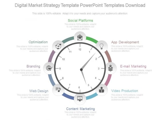 Digital Market Strategy Template Powerpoint Templates Download Digital Market Strategy Template Powerpoint Templates Download