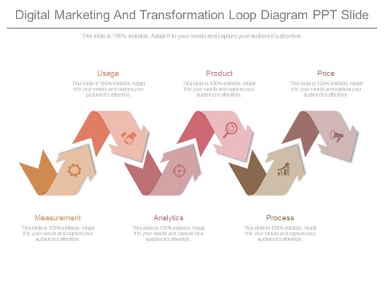 Digital Marketing And Transformation Loop Diagram Ppt Slide Digital Marketing And Transformation Loop Diagram Ppt Slide