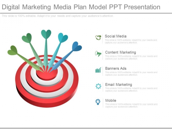 Digital Marketing Media Plan Model Ppt Presentation