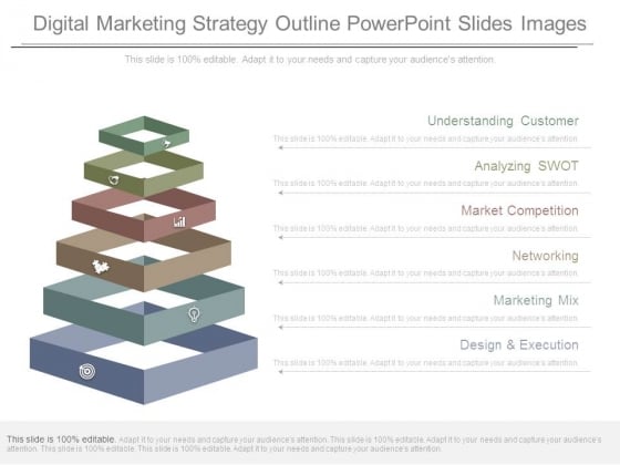 Digital Marketing Strategy Outline Powerpoint Slides Images