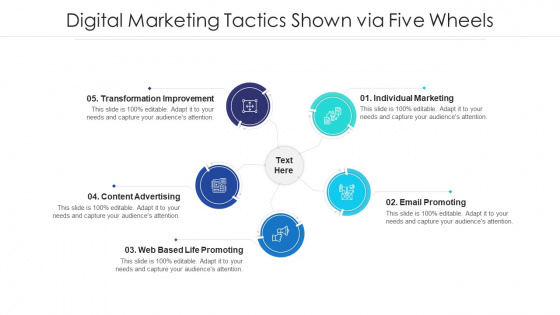 Digital Marketing Tactics Shown Via Five Wheels Ppt PowerPoint Presentation File Portfolio PDF Digital Marketing Tactics Shown Via Five Wheels Ppt PowerPoint Presentation File Portfolio PDF