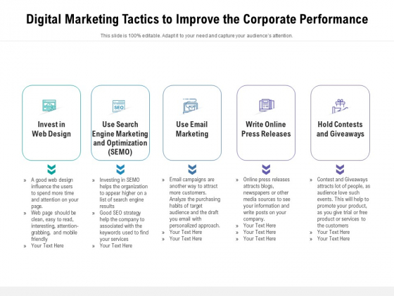 Digital Marketing Tactics To Improve The Corporate Performance Ppt PowerPoint Presentation File Templates PDF Digital Marketing Tactics To Improve The Corporate Performance Ppt PowerPoint Presentation File Templates PDF